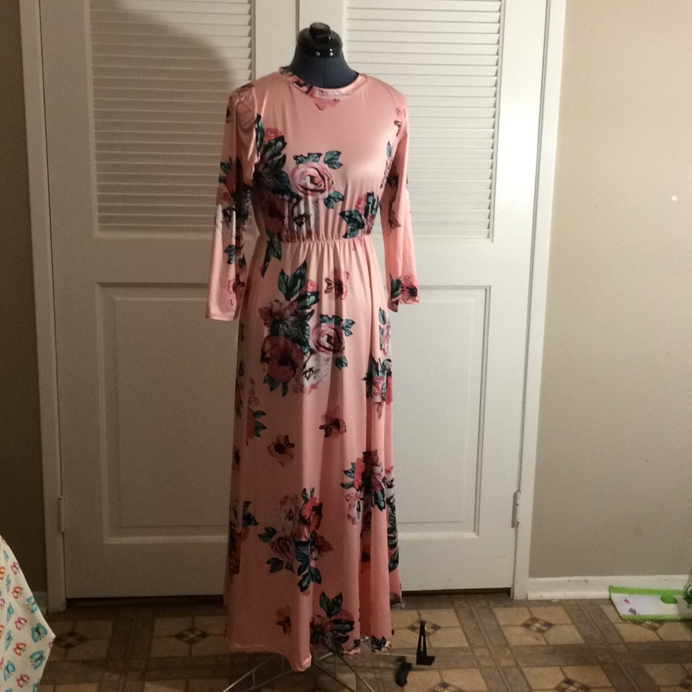 💐Pink floral dress!! 💐